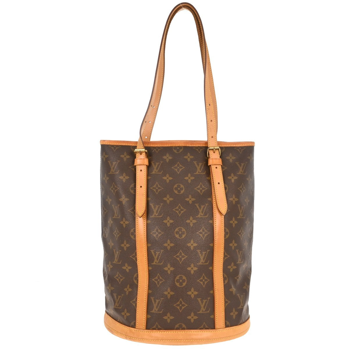 Louis Vuitton Petit Bucket Bag Monogram Canvas Brown Canvas Tote Bag Bag (Authentic Pre-Loved)