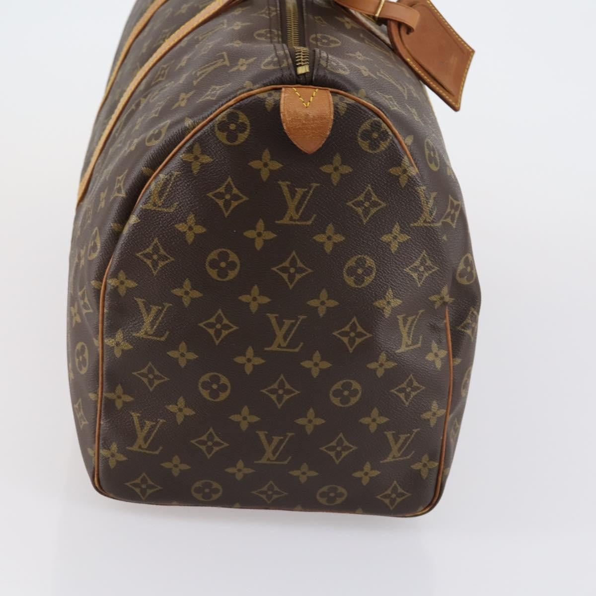 Louis Vuitton Keepall Bag Monogram Canvas Brown Canvas Travel Bag Bag (Authentic Pre-Loved)
