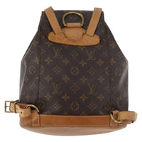 Louis Vuitton Vintage Montsouris Backpack Monogram Canvas Brown Canvas Backpack Bag (Authentic Pre-Loved)