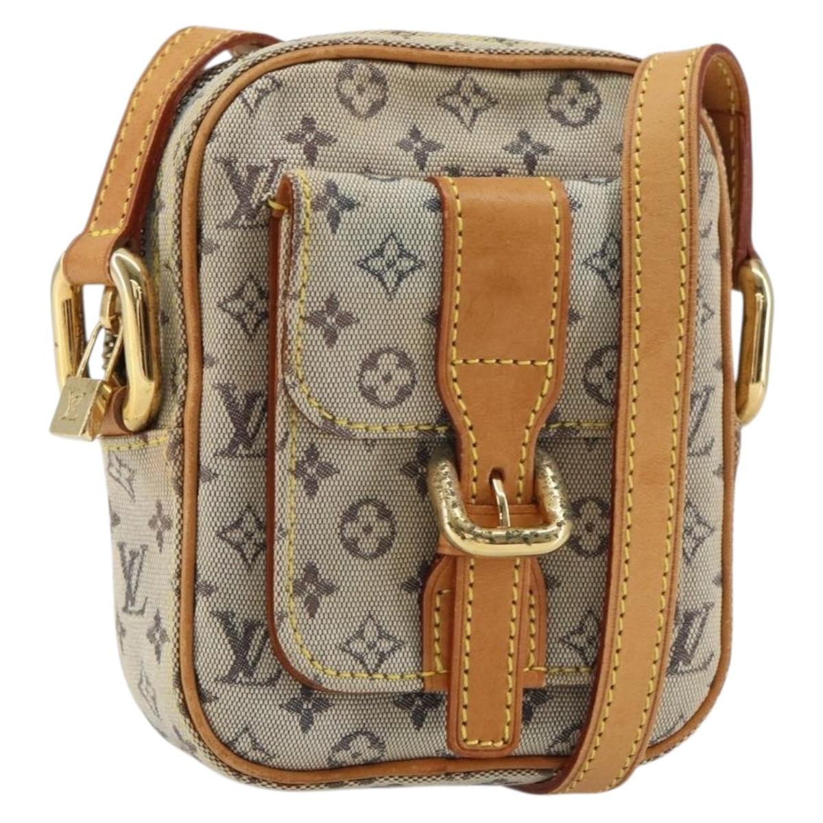 Louis Vuitton Juliette Crossbody Bag Mini Lin Blue Canvas Shoulder Bag Bag (Authentic Pre-Loved)