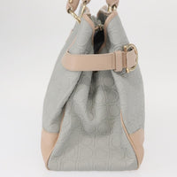 Salvatore Ferragamo Gancini Tote Leather Gray Leather Tote Bag Bag (Pre-Loved)