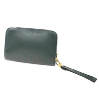 Louis Vuitton Pochette Baikal Clutch Taiga Leather Green Leather Clutche & Pouche Bag (Authentic Pre-Loved)