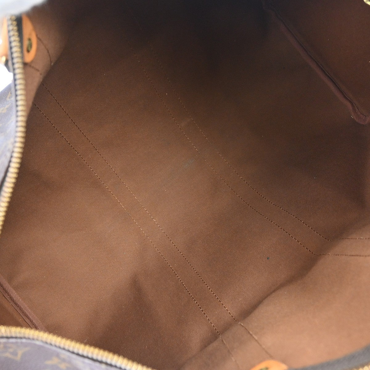 Louis Vuitton Keepall Bag Monogram Canvas Brown Canvas Travel Bag Bag (Authentic Pre-Loved)