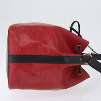 Louis Vuitton Bicolor Petit Noe Handbag Epi Leather Red Leather Shoulder Bag Bag (Authentic Pre-Loved)