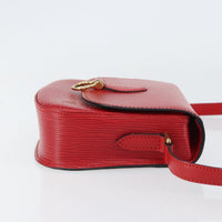 Louis Vuitton Saint Cloud Handbag Epi Leather Red Leather Shoulder Bag Bag (Pre-Loved)