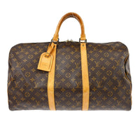 Louis Vuitton Louis Vuitton Keepall Bag Monogram Canvas Brown Canvas Travel Bag Bag (Pre-Loved)