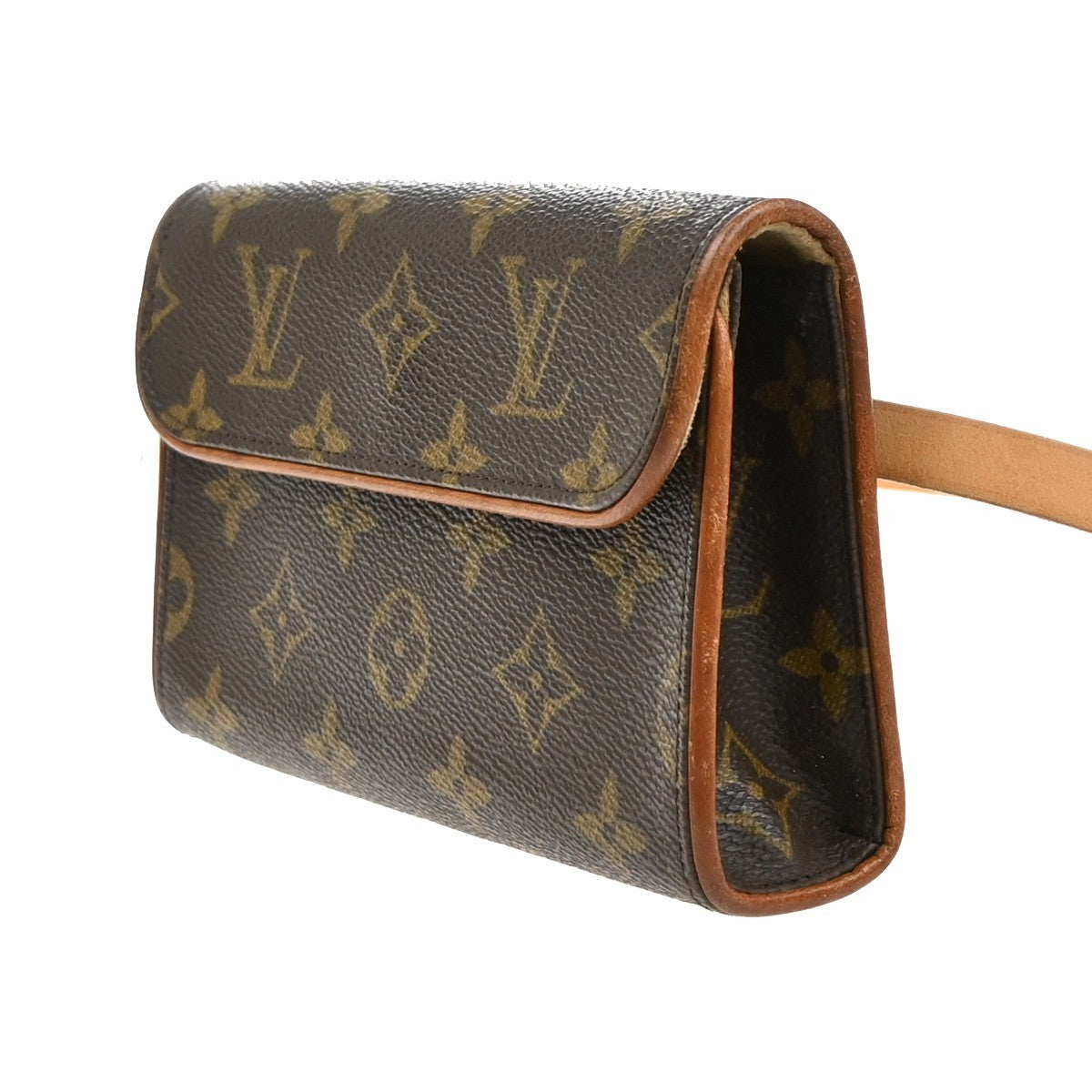 Louis Vuitton Florentine Waist Bag Monogram Canvas Brown Canvas Clutche & Pouche Bag (Authentic Pre-Loved)