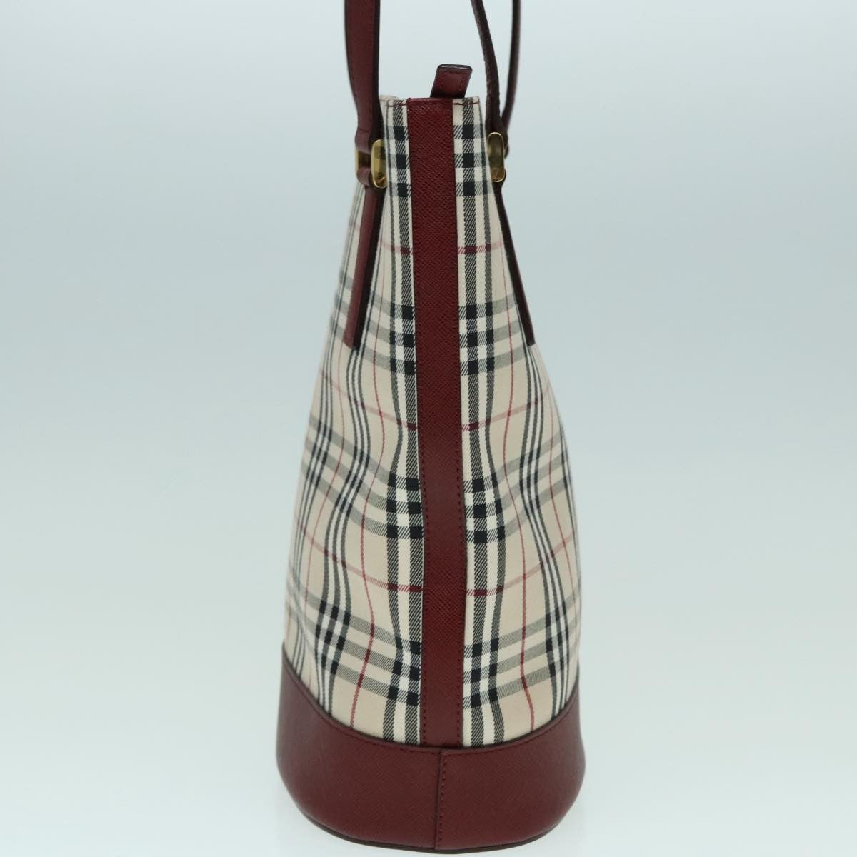 Burberry Nova Check Tote Canvas And Leather Beige Canvas Tote Bag Bag (Authentic Pre-Loved)