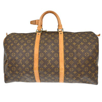 Louis Vuitton Louis Vuitton Keepall Bag Monogram Canvas Brown Canvas Travel Bag Bag (Pre-Loved)