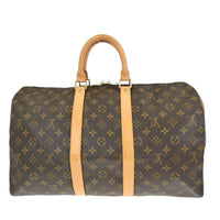 Louis Vuitton Louis Vuitton Keepall Bag Monogram Canvas Brown Canvas Travel Bag Bag (Pre-Loved)