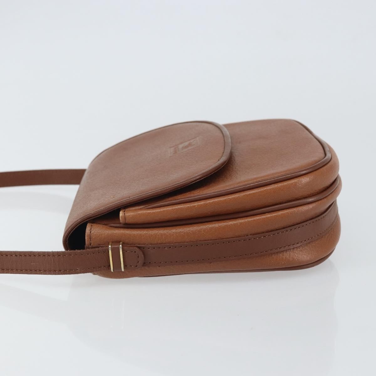 Burberry Vintage Flap Crossbody Bag Leather Brown Leather Shoulder Bag Bag (Pre-Loved)