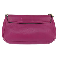 Gucci Soho Chain Crossbody Bag Leather Pink Leather Shoulder Bag Bag (Authentic Pre-Loved)