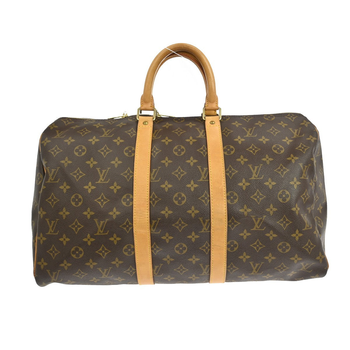 Louis Vuitton Keepall Bag Monogram Canvas Brown Canvas Travel Bag Bag (Pre-Loved)