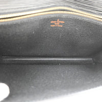 Louis Vuitton Dragonne Pochette Epi Leather Black Leather Clutche & Pouche Bag (Authentic Pre-Loved)