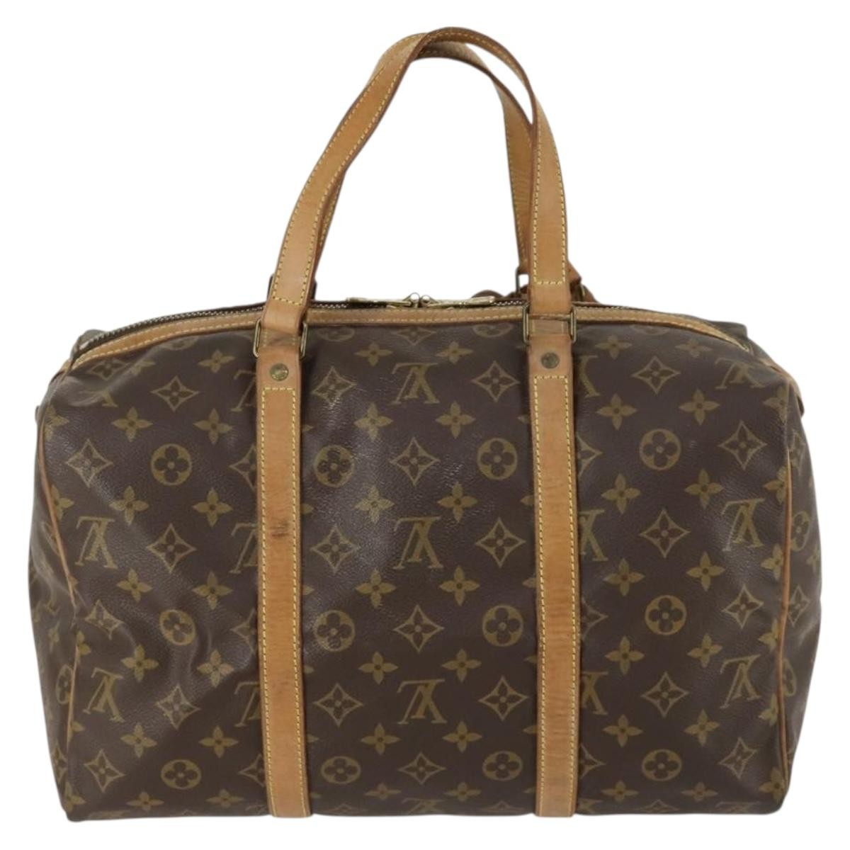 Louis Vuitton Sac Souple Handbag Monogram Canvas Brown Canvas Travel Bag Bag (Authentic Pre-Loved)