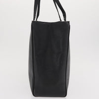 Salvatore Ferragamo Vara Tote Leather Black Leather Tote Bag Bag (Authentic Pre-Loved)