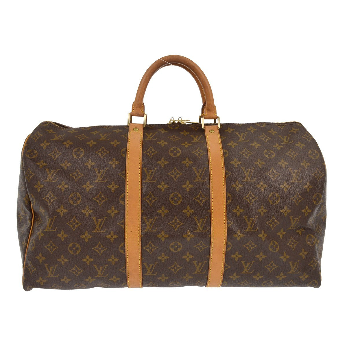 Louis Vuitton Louis Vuitton Keepall Bag Monogram Canvas Brown Canvas Travel Bag Bag (Pre-Loved)