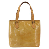 Louis Vuitton Houston Handbag Monogram Vernis Beige Patent_Leather Tote Bag Bag (Pre-Loved)