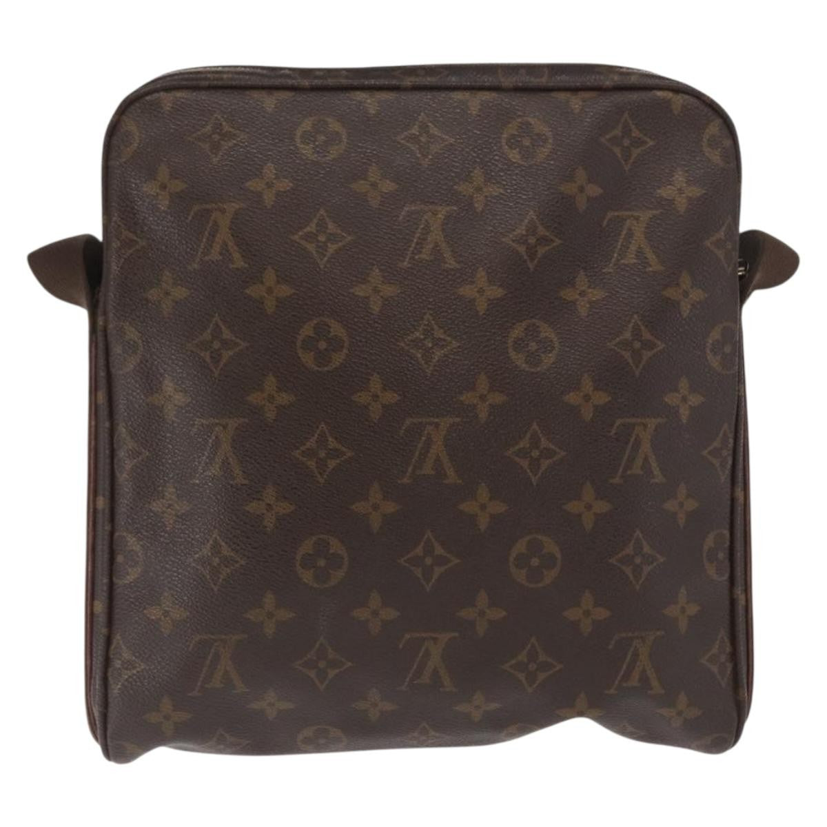 Louis Vuitton Trotteur Beaubourg Handbag Monogram Canvas Brown Canvas Shoulder Bag Bag (Authentic Pre-Loved)