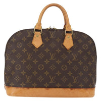 Louis Vuitton Alma Handbag Monogram Canvas Brown Canvas Handbag (Authentic Pre-Loved)