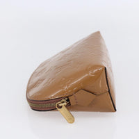 Louis Vuitton Cosmetic Pouch Monogram Vernis Brown Patent_Leather Clutche & Pouche Bag (Authentic Pre-Loved)