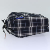 Burberry Nova Check Blue Label Nylon Black Nylon Clutche & Pouche Bag (Authentic Pre-Loved)