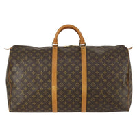 Louis Vuitton Keepall Bag Monogram Canvas Brown Canvas Travel Bag Bag (Authentic Pre-Loved)