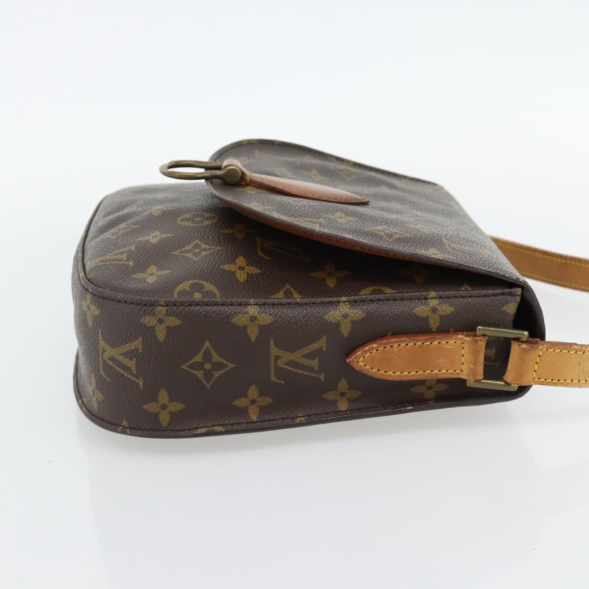 Louis Vuitton Saint Cloud Handbag Monogram Canvas Brown Canvas Shoulder Bag Bag (Authentic Pre-Loved)