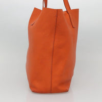 Prada Vintage Tote Leather Orange Leather Tote Bag Bag (Authentic Pre-Loved)