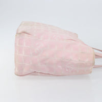 Chanel Travel Line Tote Nylon Pink Nylon Bag (Pre-Loved)