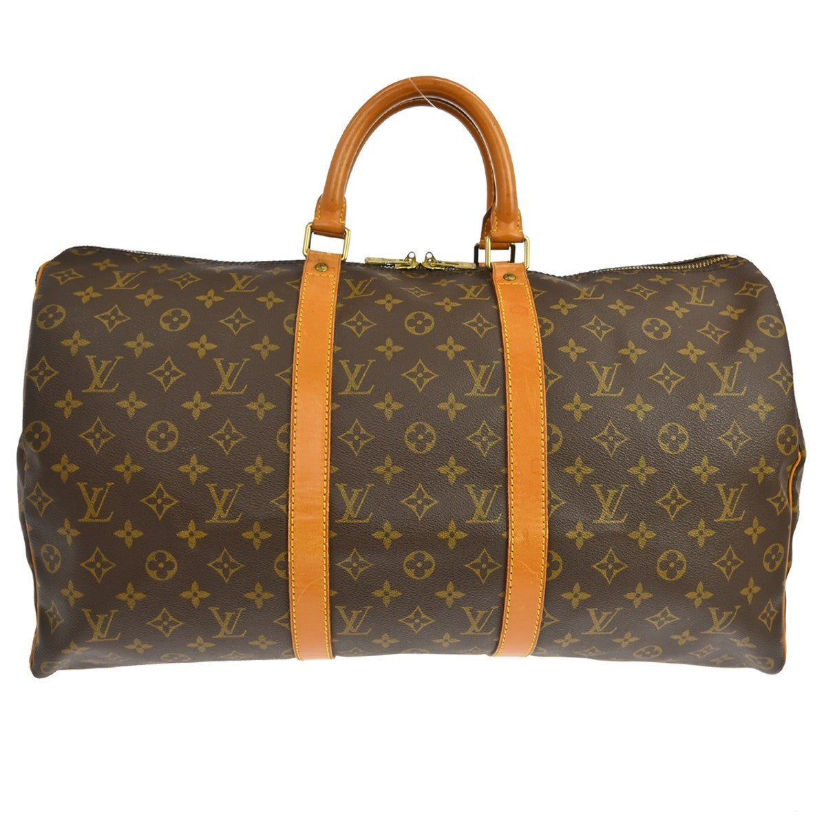 Louis Vuitton Louis Vuitton Keepall Bag Monogram Canvas Brown Canvas Travel Bag Bag (Pre-Loved)