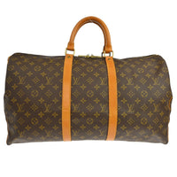 Louis Vuitton Louis Vuitton Keepall Bag Monogram Canvas Brown Canvas Travel Bag Bag (Pre-Loved)