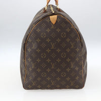 Louis Vuitton Keepall Bag Monogram Canvas Brown Canvas Travel Bag Bag (Pre-Loved)