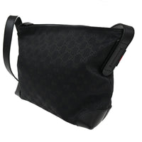 Gucci Original Messenger Gg Canvas Black Canvas Shoulder Bag Bag (Pre-Loved)