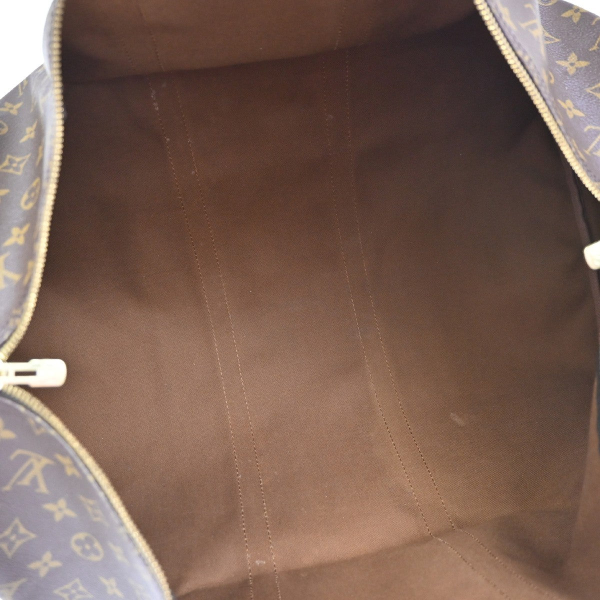 Louis Vuitton Keepall Bag Monogram Canvas Brown Canvas Travel Bag Bag (Authentic Pre-Loved)
