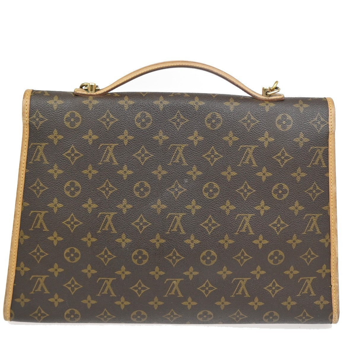 Louis Vuitton Beverly Briefcase Monogram Canvas Brown Canvas Briefcase Bag (Authentic Pre-Loved)