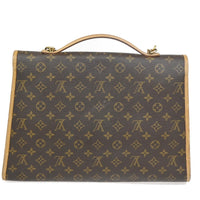Louis Vuitton Beverly Briefcase Monogram Canvas Brown Canvas Briefcase Bag (Authentic Pre-Loved)