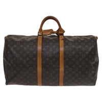 Louis Vuitton Keepall Bag Monogram Canvas Brown Canvas Travel Bag Bag (Pre-Loved)