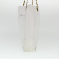 Chanel Chanel Vintage Shopping Tote Lambskin White Leather Shoulder Bag Bag (Authentic Pre-Loved)