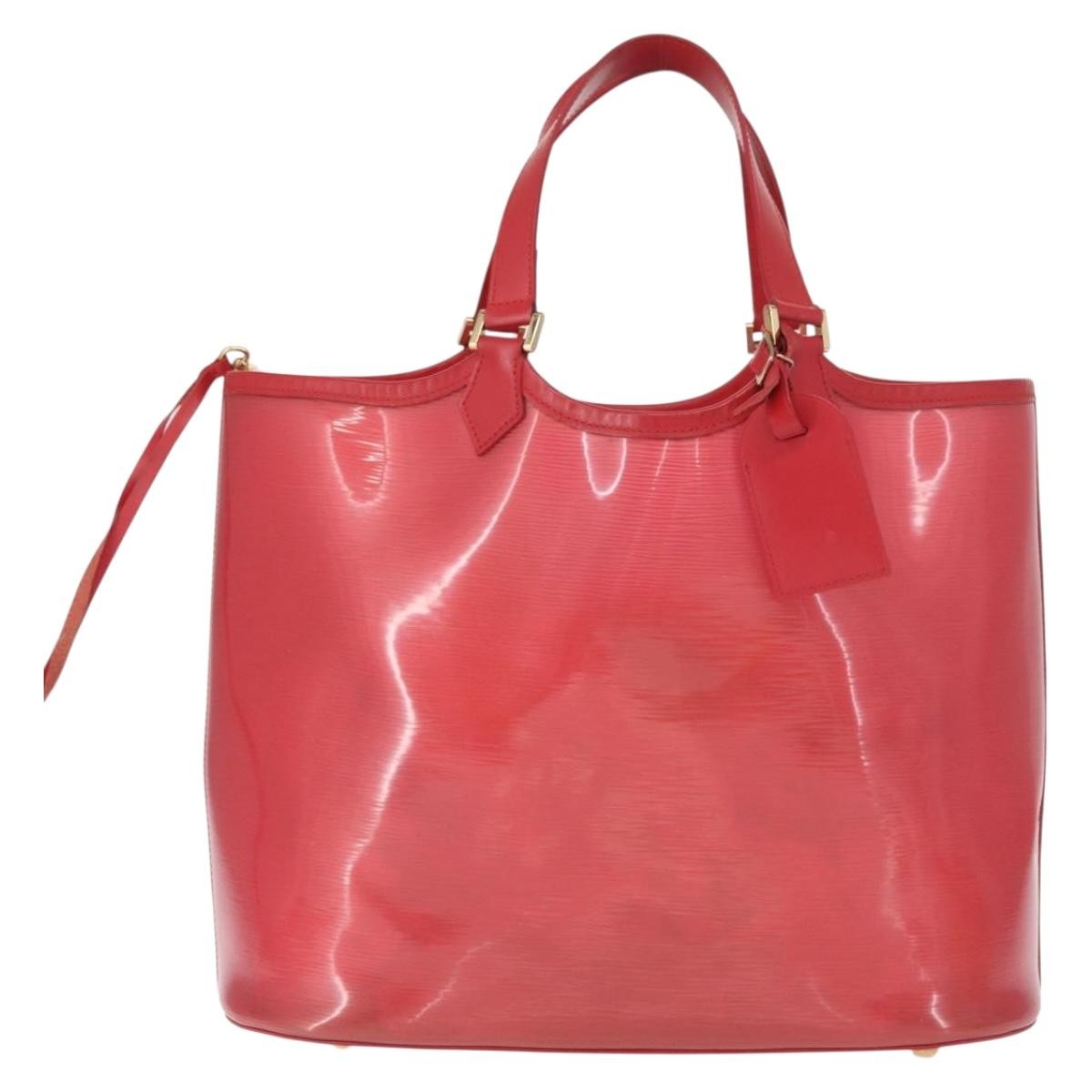 Louis Vuitton Plage Lagoon Bay Handbag Vinyl Epi Leather Red Plastic Tote Bag Bag (Authentic Pre-Loved)