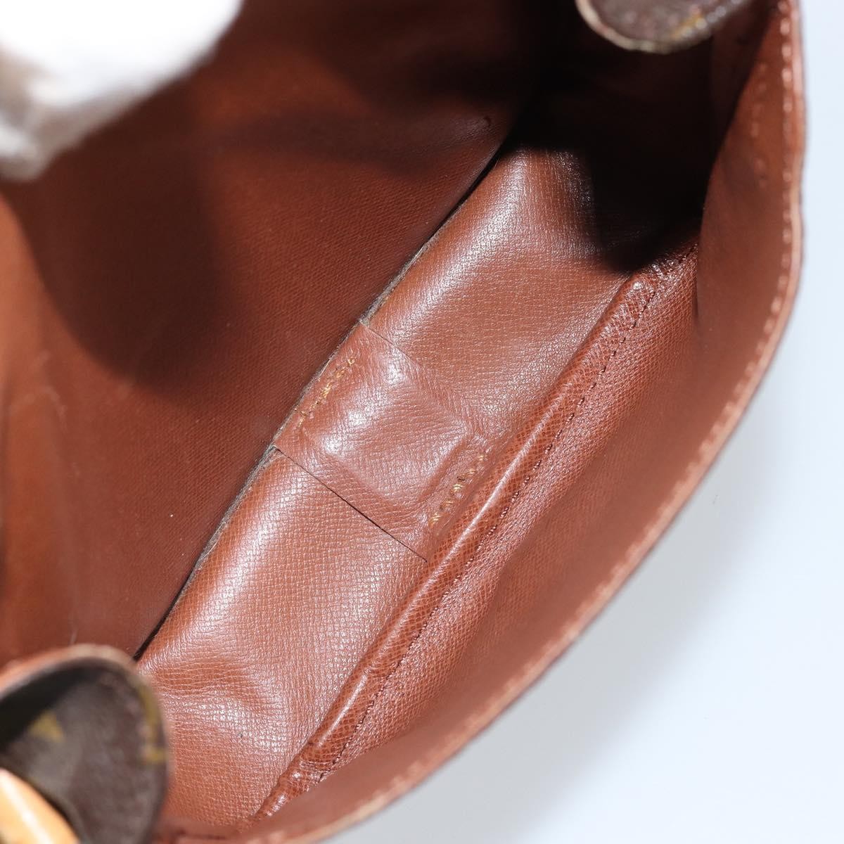 Louis Vuitton Cartouchiere Handbag Monogram Canvas Brown Canvas Shoulder Bag Bag (Pre-Loved)