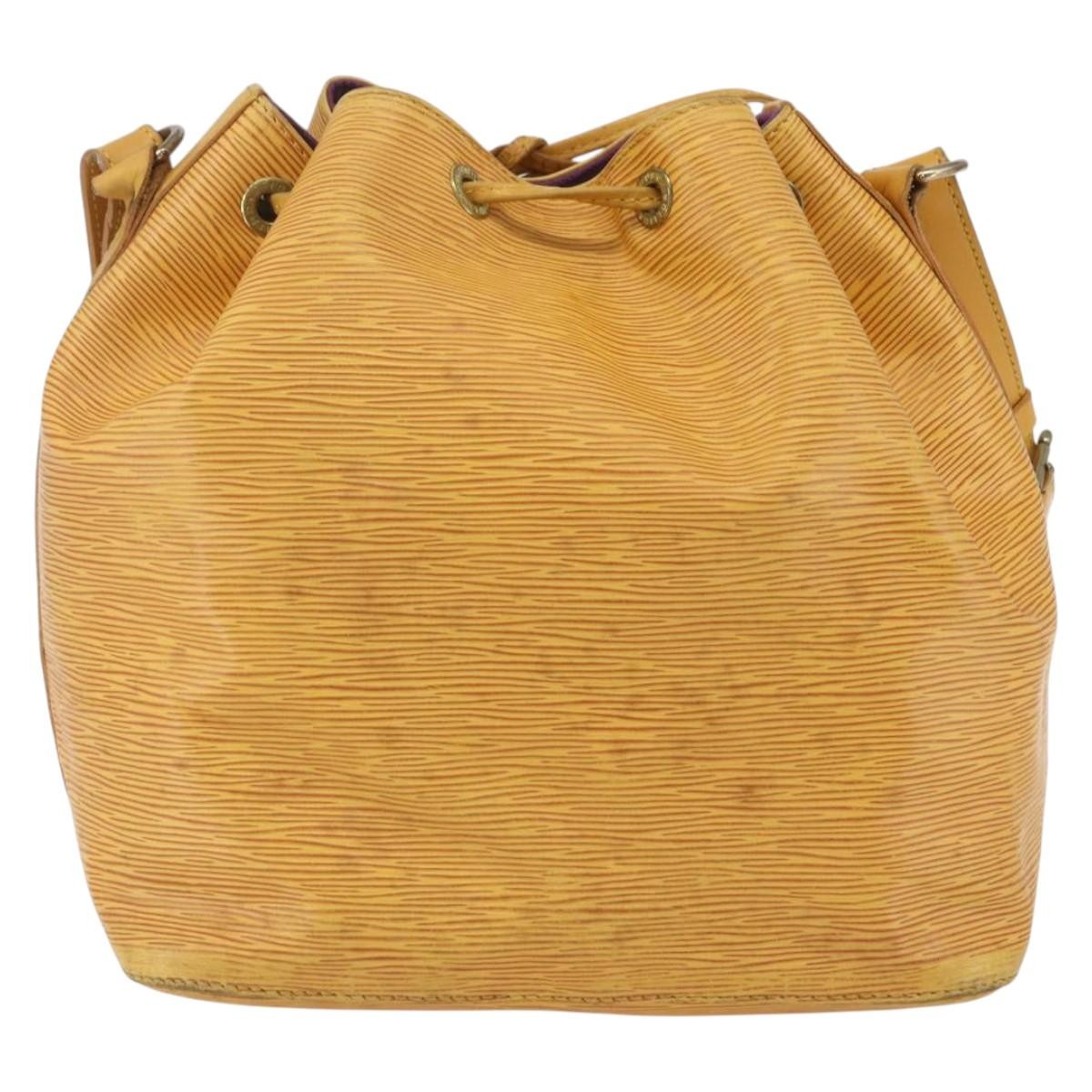 Louis Vuitton Petit Noe Handbag Epi Leather Yellow Leather Shoulder Bag Bag (Pre-Loved)
