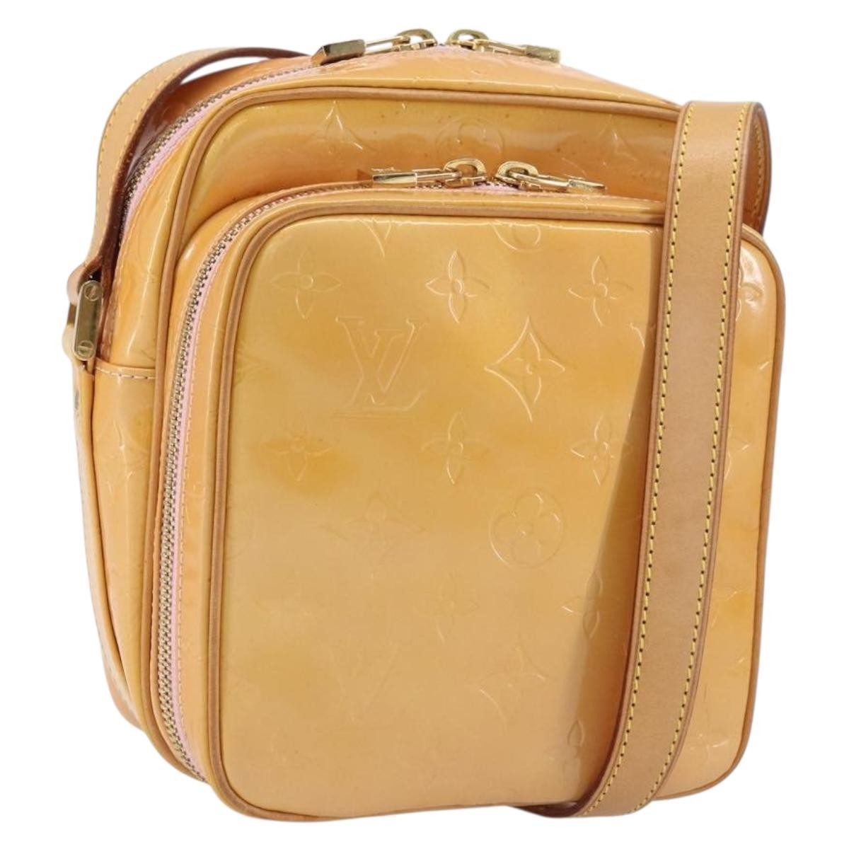 Louis Vuitton Wooster Handbag Monogram Vernis Yellow Patent_Leather Shoulder Bag Bag (Authentic Pre-Loved)