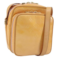 Louis Vuitton Wooster Handbag Monogram Vernis Yellow Patent_Leather Shoulder Bag Bag (Authentic Pre-Loved)
