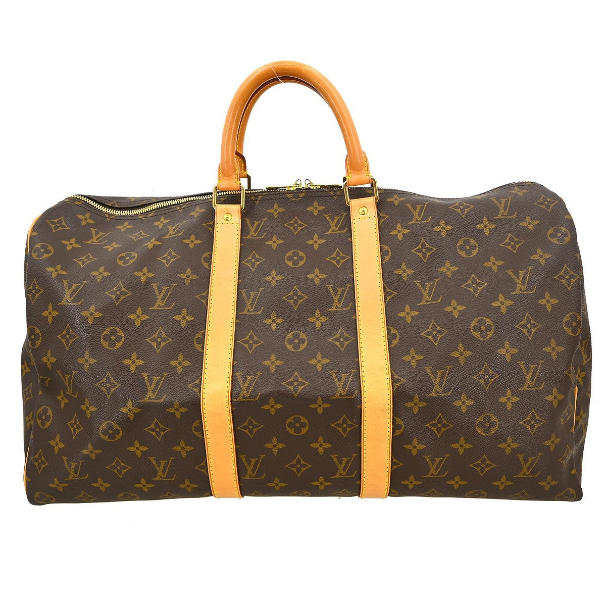 Louis Vuitton Louis Vuitton Keepall Bag Monogram Canvas Brown Canvas Travel Bag Bag (Pre-Loved)