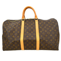 Louis Vuitton Louis Vuitton Keepall Bag Monogram Canvas Brown Canvas Travel Bag Bag (Pre-Loved)