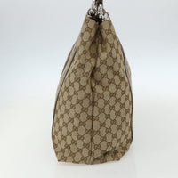 Gucci Bamboo Bar Tote Gg Canvas Beige Canvas Tote Bag Bag (Authentic Pre-Loved)