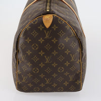 Louis Vuitton Keepall Bag Monogram Canvas Brown Canvas Travel Bag Bag (Pre-Loved)