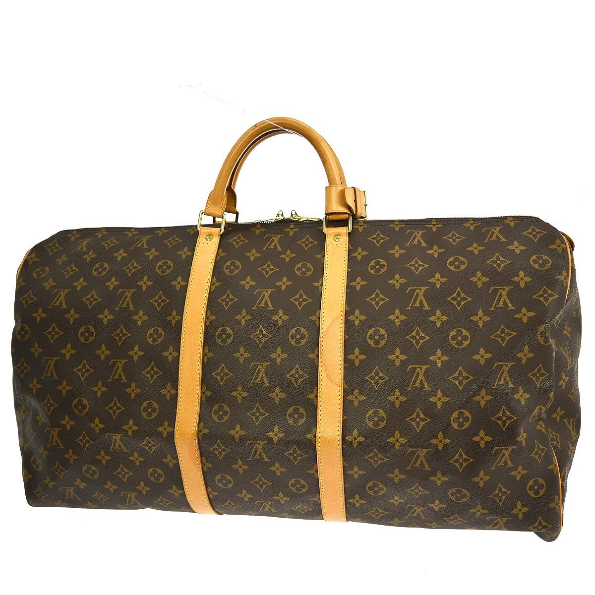 Louis Vuitton Louis Vuitton Keepall Bag Monogram Canvas Brown Canvas Travel Bag Bag (Pre-Loved)
