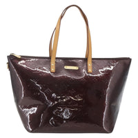 Louis Vuitton Bellevue Handbag Monogram Vernis Brown Patent_Leather Tote Bag Bag (Authentic Pre-Loved)